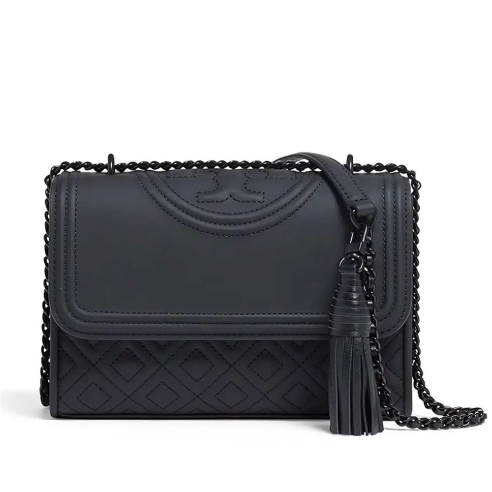 Tory Burch Fleming Matte Black Small Bag